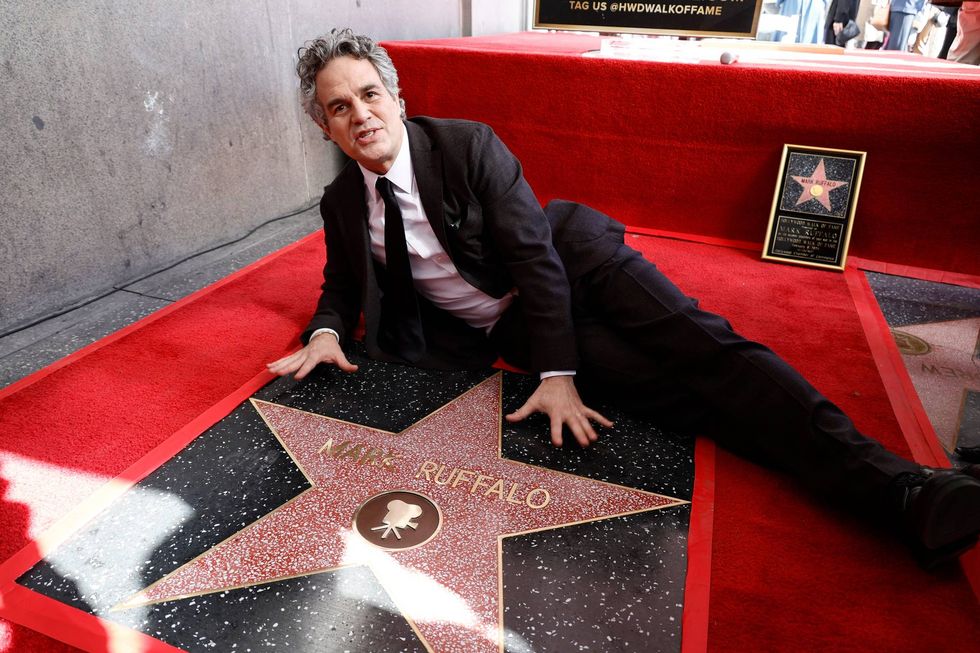 Actor Mark Ruffalo is honored with a star on The Hollywood Walk of Fame on February 08, 2024 in Hollywood, California.
