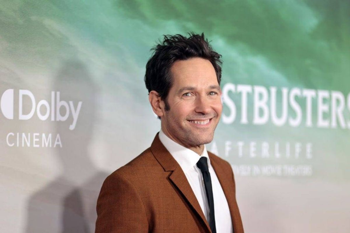 Actor Paul Rudd attends the "Ghostbusters: Afterlife" New York Premiere at AMC Lincoln Square Theater on November 15, 2021
