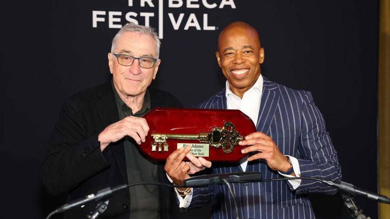 Actor Robert DeNiro speaks during the Tribeca Festival Opening Night Reception at Tribeca Grill on June 07, 2023 in New York City.