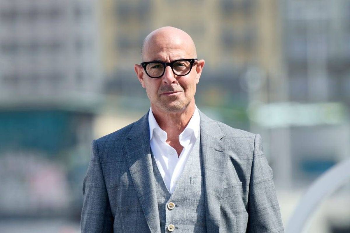 Actor Stanley Tucci attends "La Fortuna" photocall during 69th San Sebastian International Film Festival at Kursaal Palace on September 24, 2021 in San Sebastian, Spain.