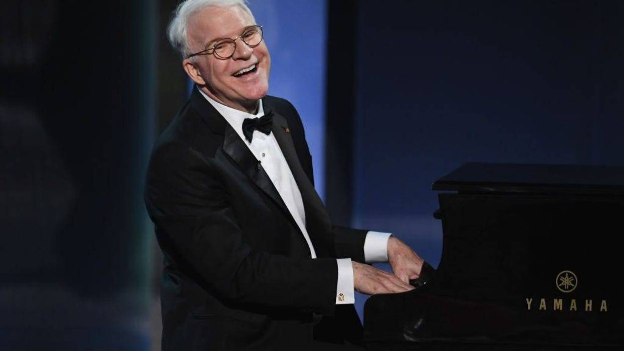 Actor Steve Martin performs onstage during American Film Institute's 45th Life Achievement Award Gala Tribute to Diane Keaton at Dolby Theatre on June 8, 2017 in Hollywood, California