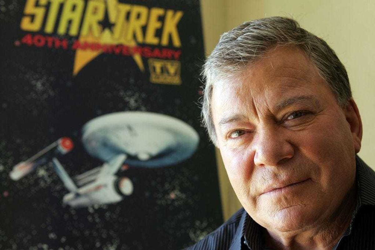 Actor William Shatner promotes the "Star Trek" 40th Anniversary on the TV Land network at the Four Seasons hotel August 9, 2006 in Los Angeles, California.