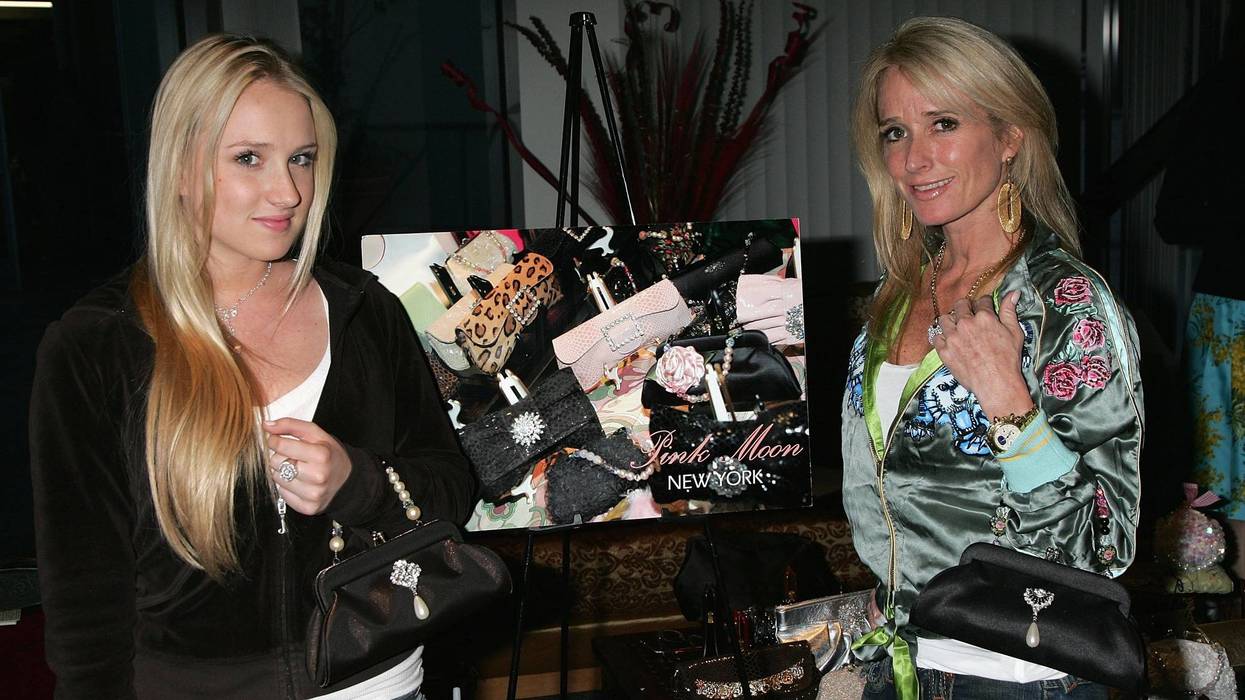 Actress Kim Richards (R) and her daughter Brooke Brinson pose at Pink Moon at the 2006 Diamond Lounge By Nathalie Dubois in the Penthouse at Peterson Automotive Museum March 4, 2006 in Los Angeles, California.