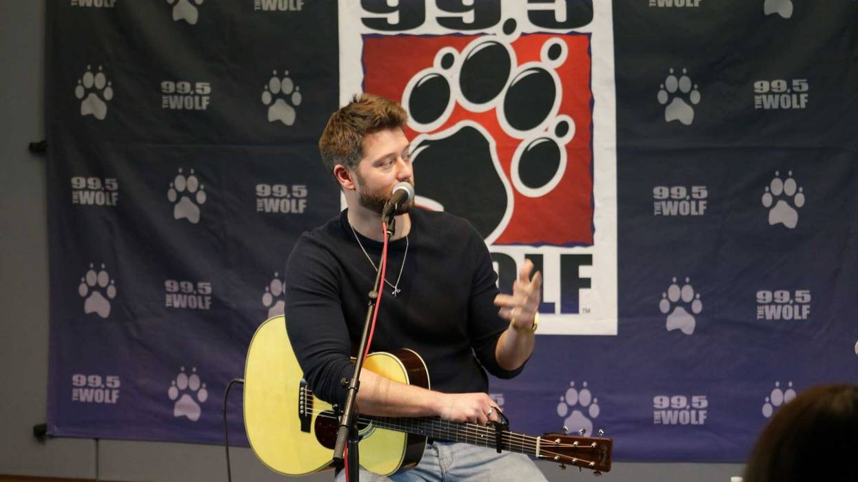 Adam Doleac serenading Tim