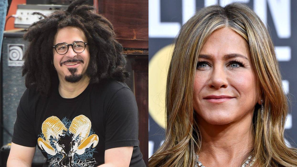 Adam Duritz and Jennifer Aniston