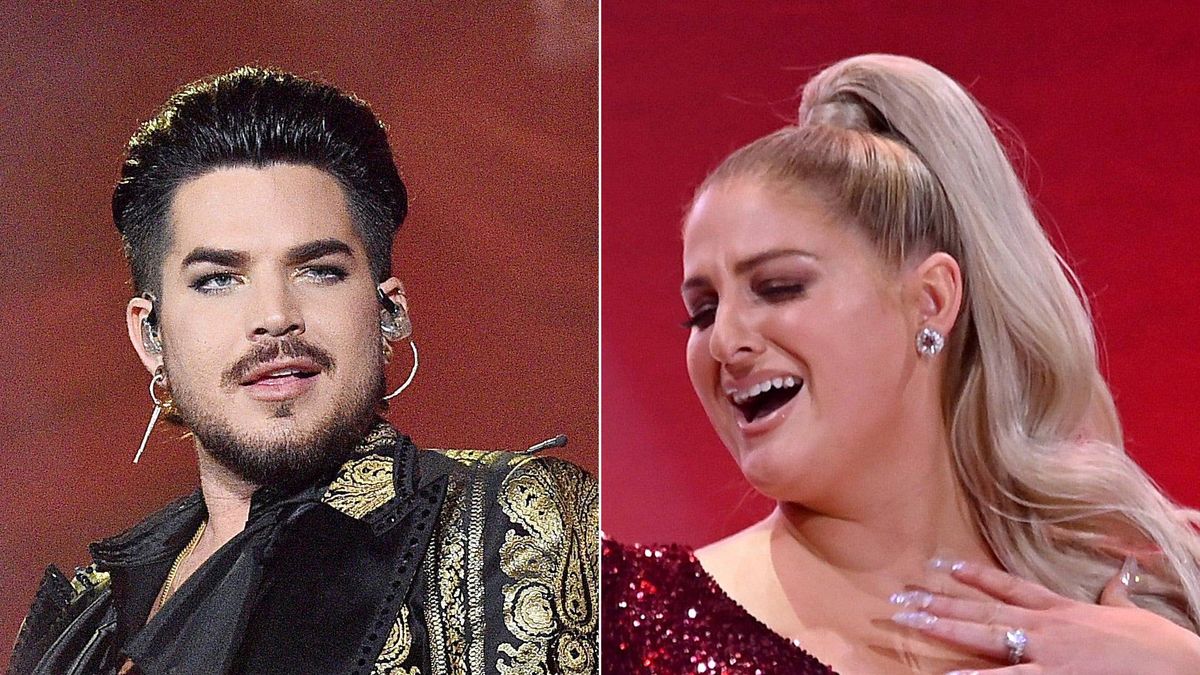 Adam Lambert and Meghan Trainor