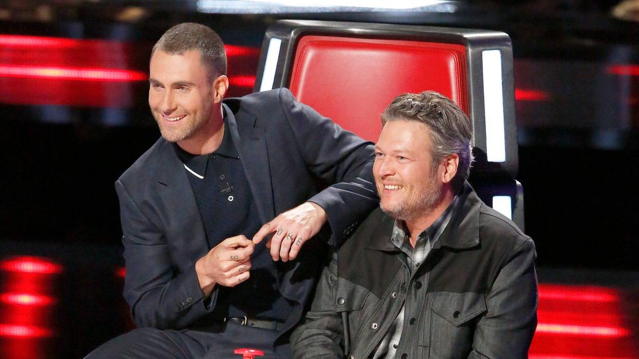 Adam Levine and Blake Shelton
