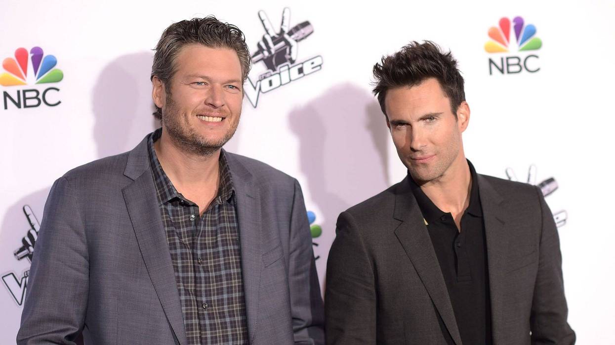 Adam Levine and Blake Shelton