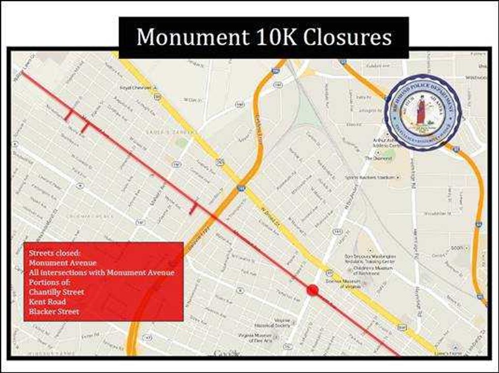 Additional Road Closure Map