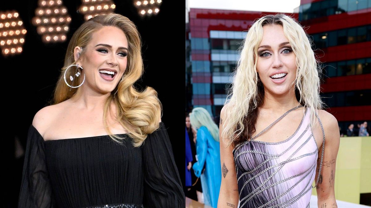 Adele and Miley Cyrus