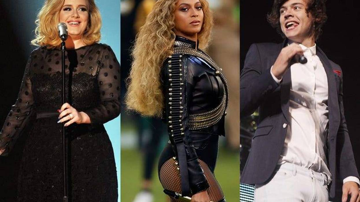 Adele Beyoncé Harry Styles