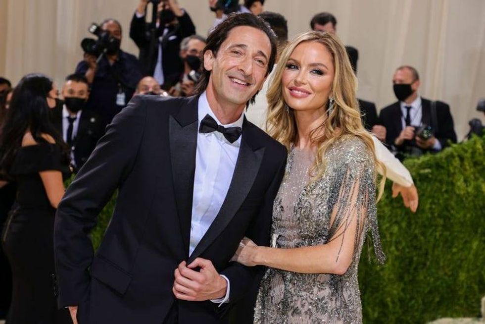 Adrien Brody and Georgina Chapman