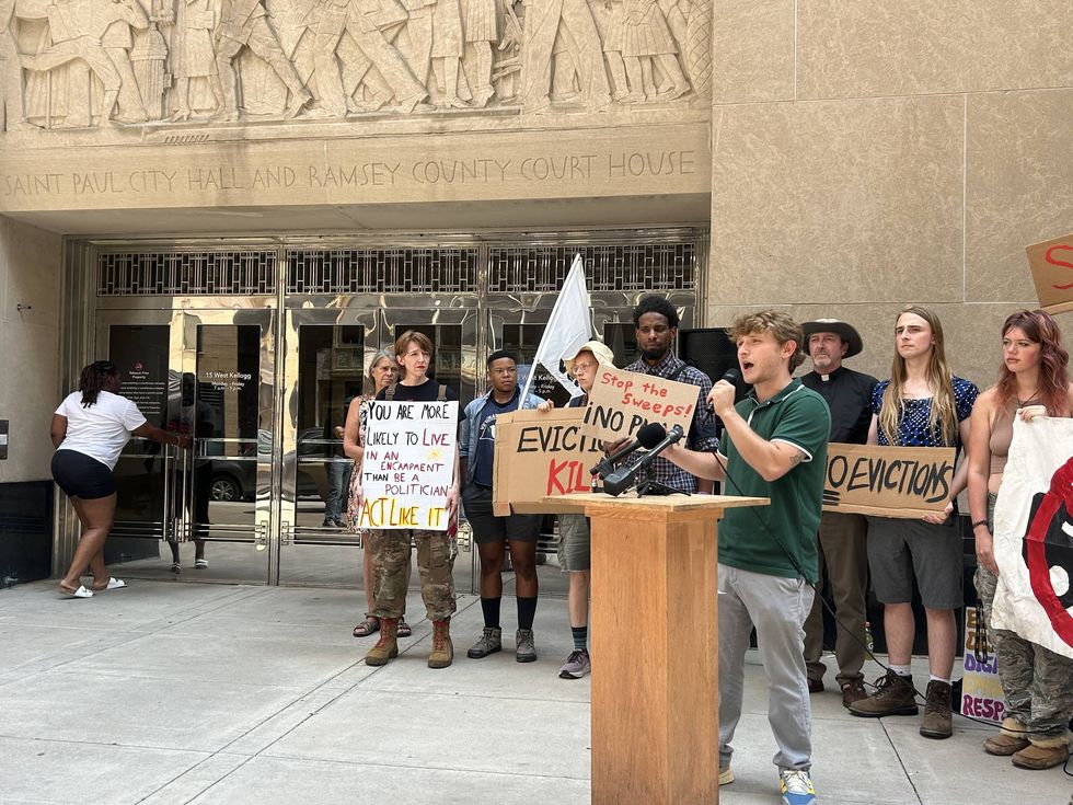 Advocates for the homeless are banding together against sweeps at several St. Paul encampments