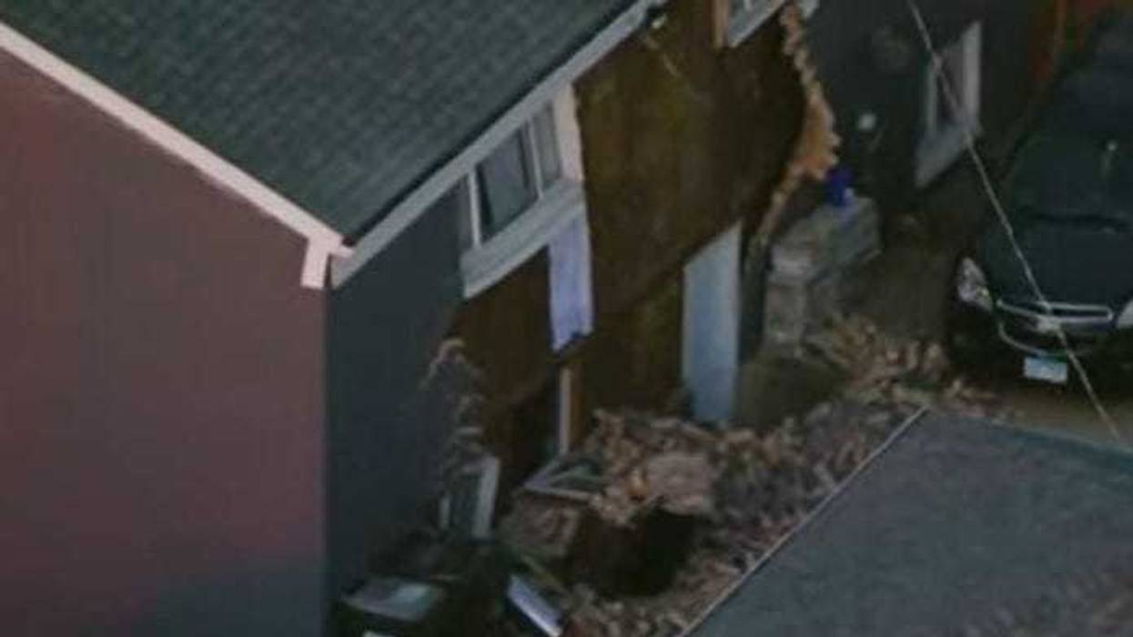 aerial shot of Bolingbrook house explosion