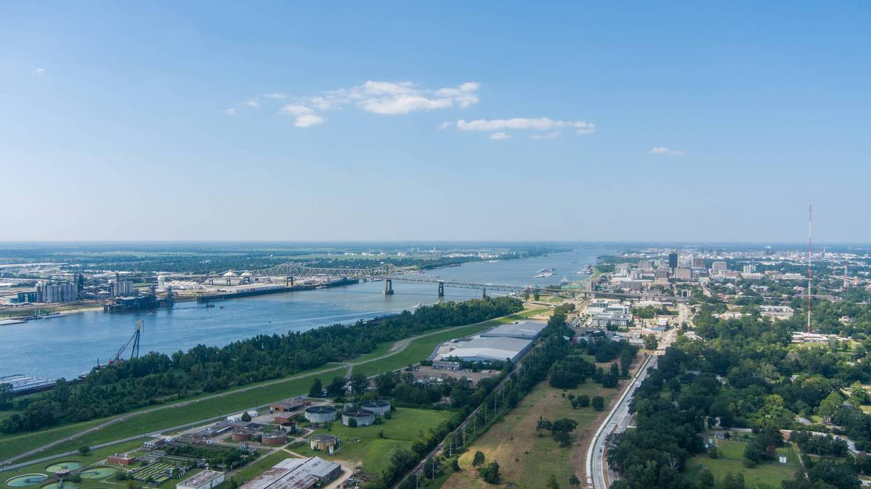 Aerial view of Baton Rouge, Louisiana