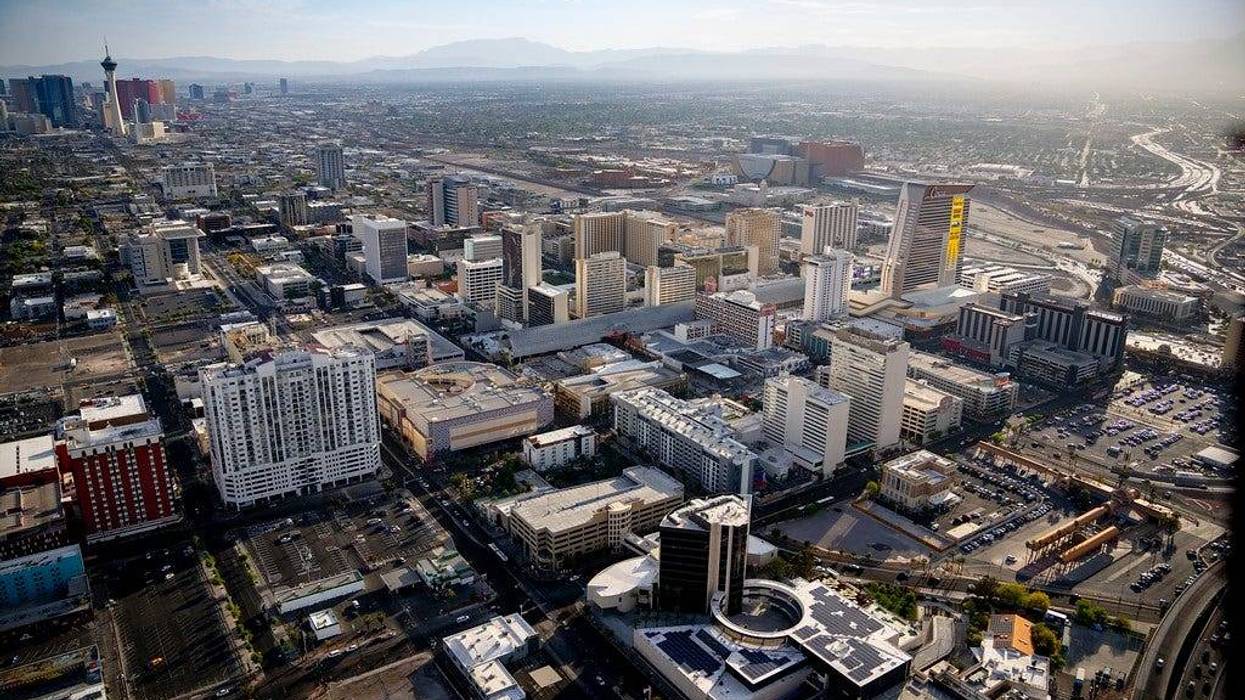 Aerial view of Las Vegas