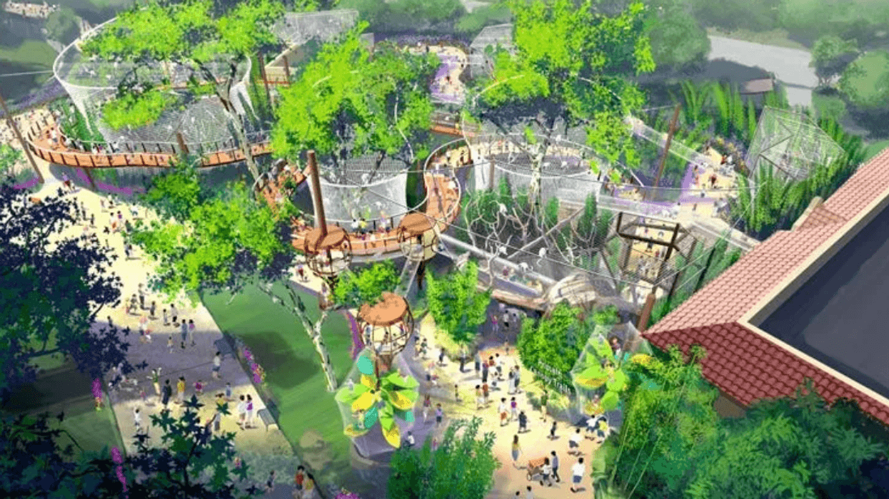 Aerial view of the St. Louis Zoo