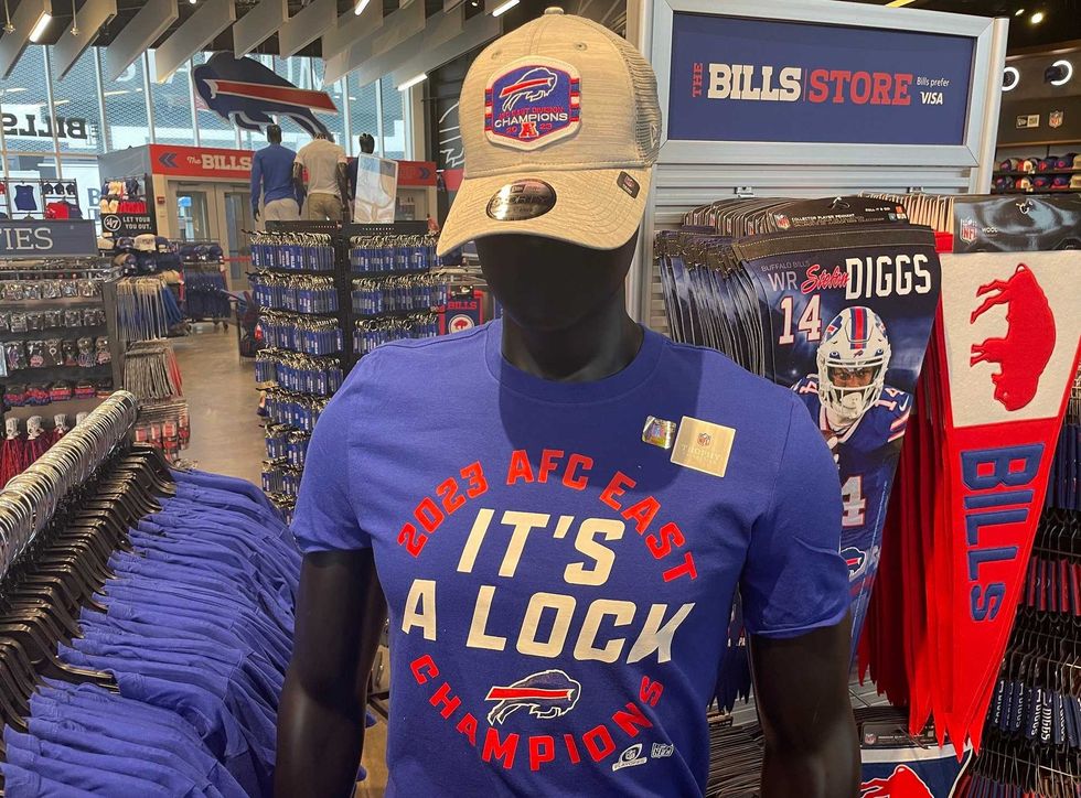 AFC East gear at the Bills Store
