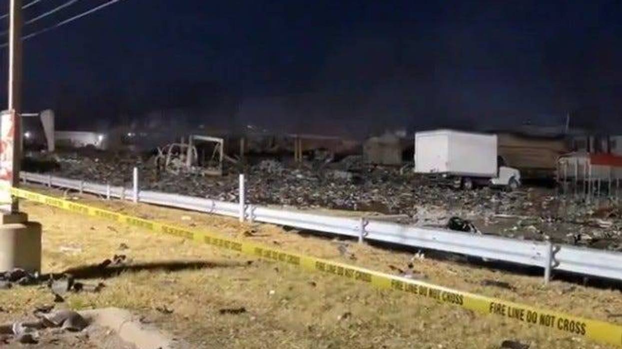 Aftermath of explosion