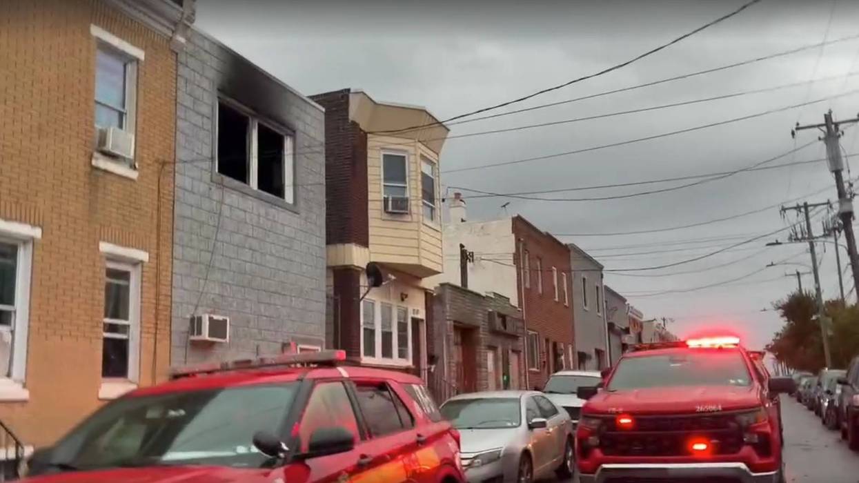 Aftermath of Kensington row home fire