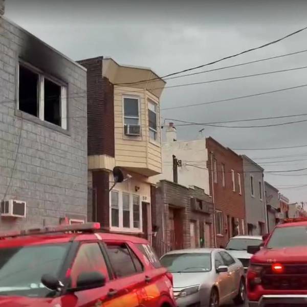 Aftermath of Kensington row home fire