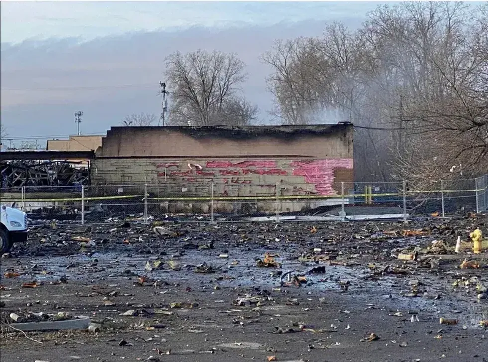 aftermath of the explosions