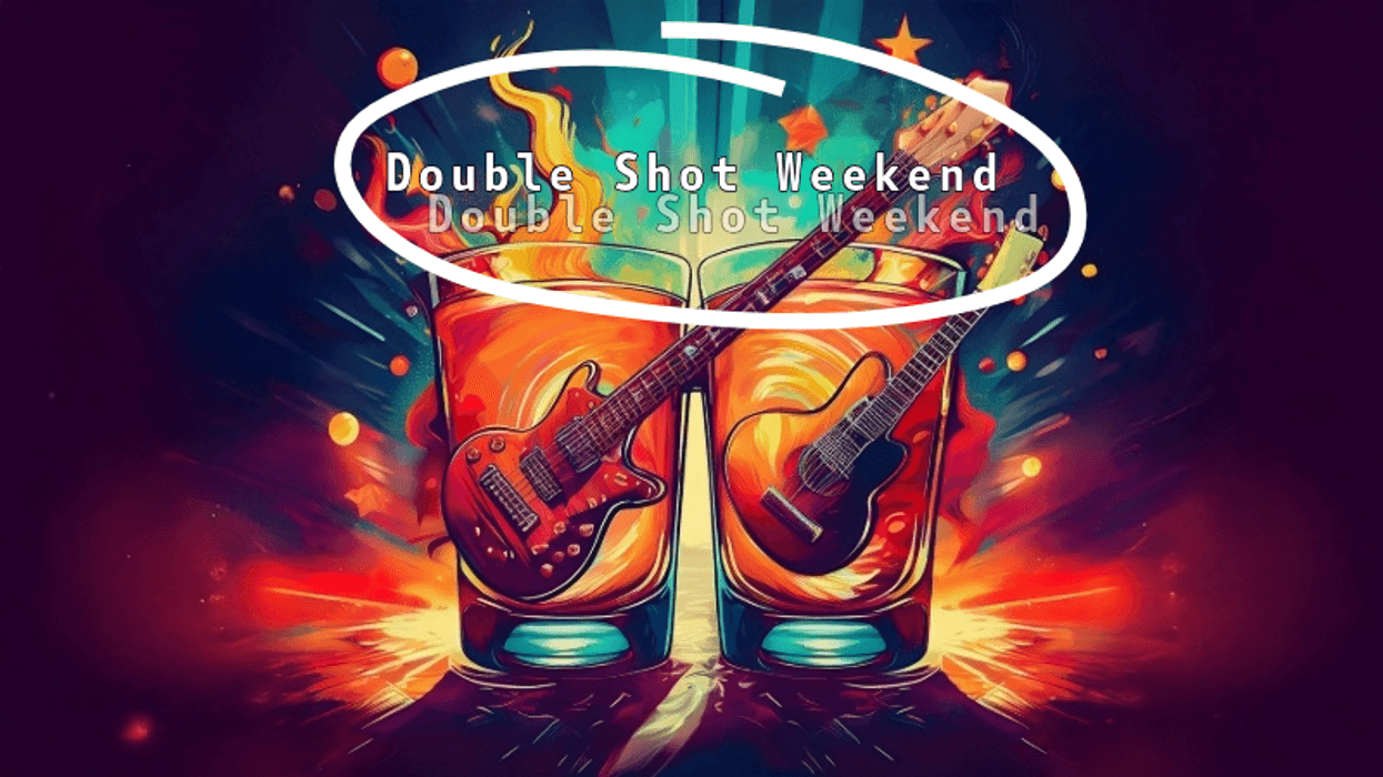 AI shot glasses with guitars in them