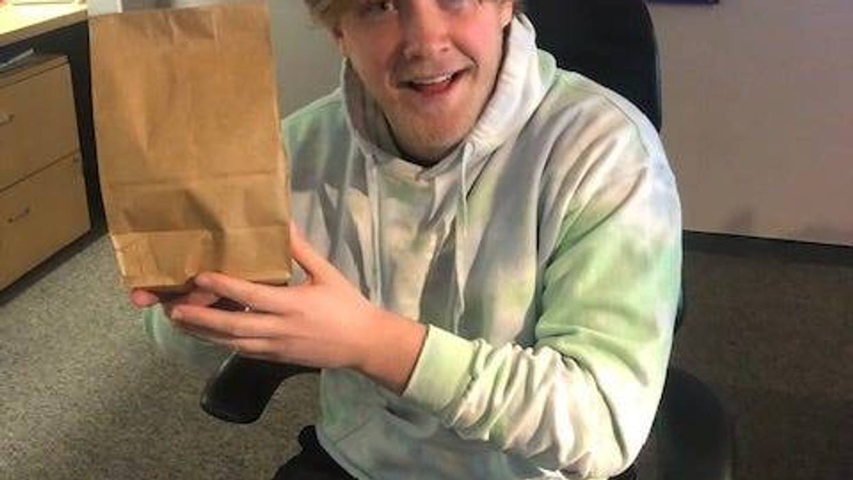 Aiden and his leftover Chinese food