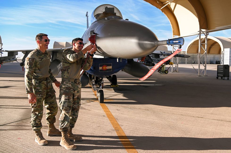 Air Force father and son