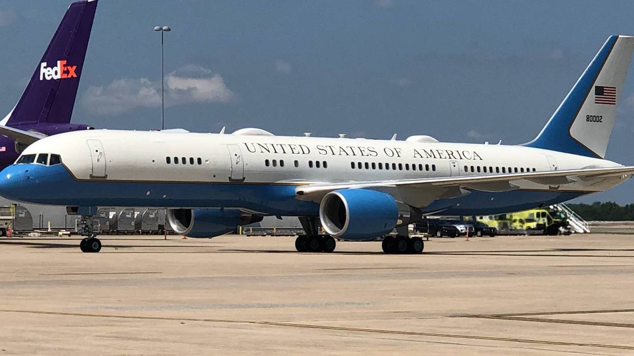 Air Force Two landed at GSP around 11:30AM Monday as Vice President Kamala Harris visits Greenville to promote covid-19 vaccination
