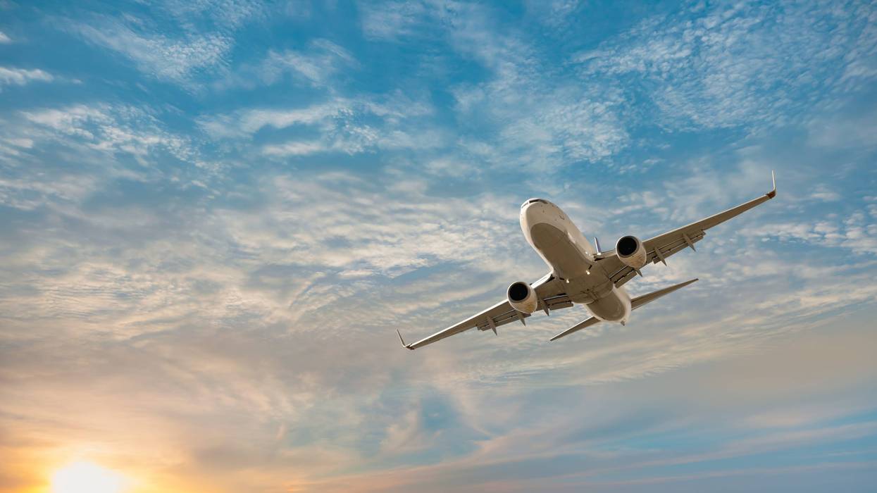 airplane in sky