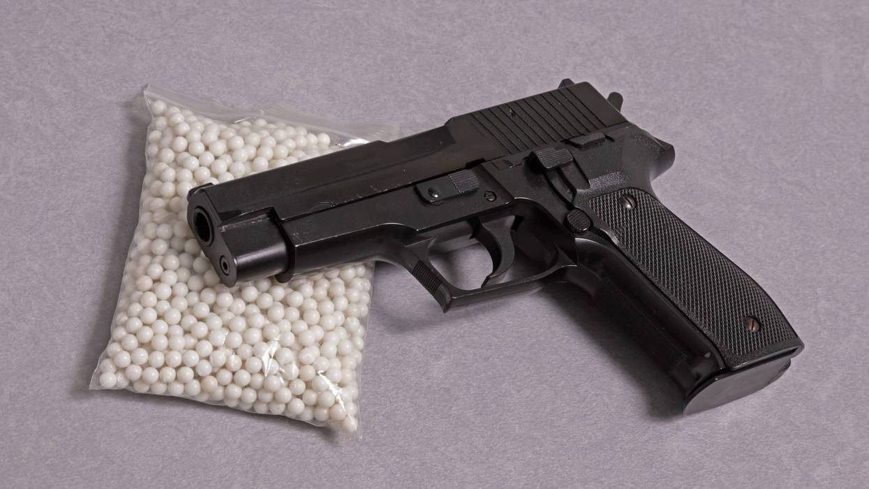 Airsoft pistol with bb bullets