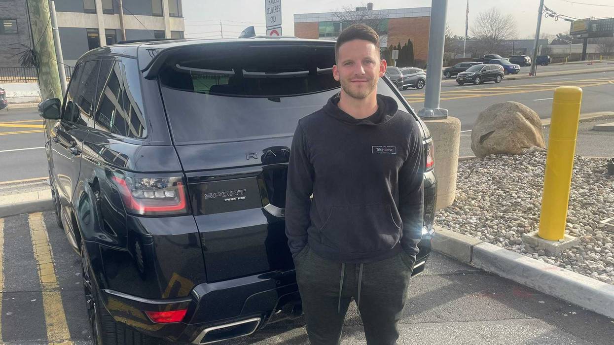 AJ Tenhoeve (pictured) said he set up a GoPro in his car after he returned from workouts to find cash missing from the locked vehicle