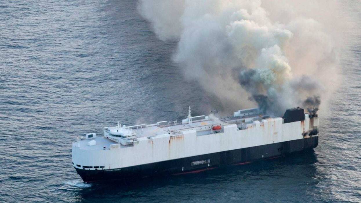 Alaska Cargo Ship Fire