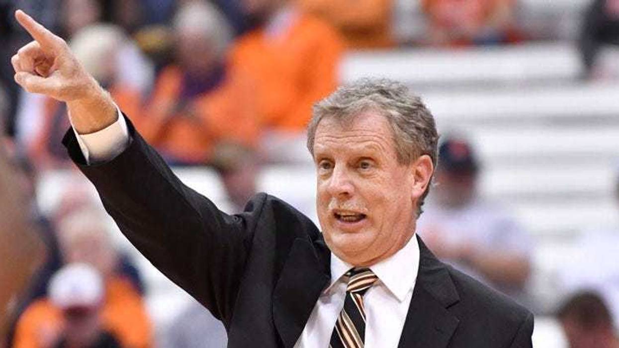 Albany, NY, USA; Iona Gaels head coach Tim Cluess reacts to a play against the Monmouth Hawks during the second half in the MAAC Conference Tournament Championship game at the Times Union Center. Mandatory Credit: Rich Barnes-USA TODAY Sports