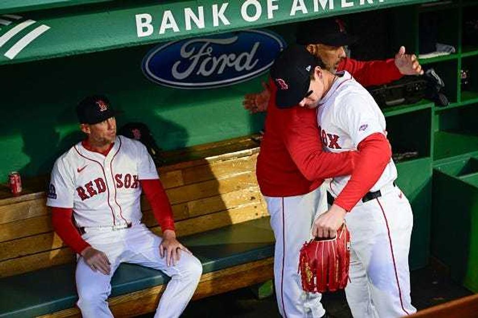 Alex Cora and Roman Anthony