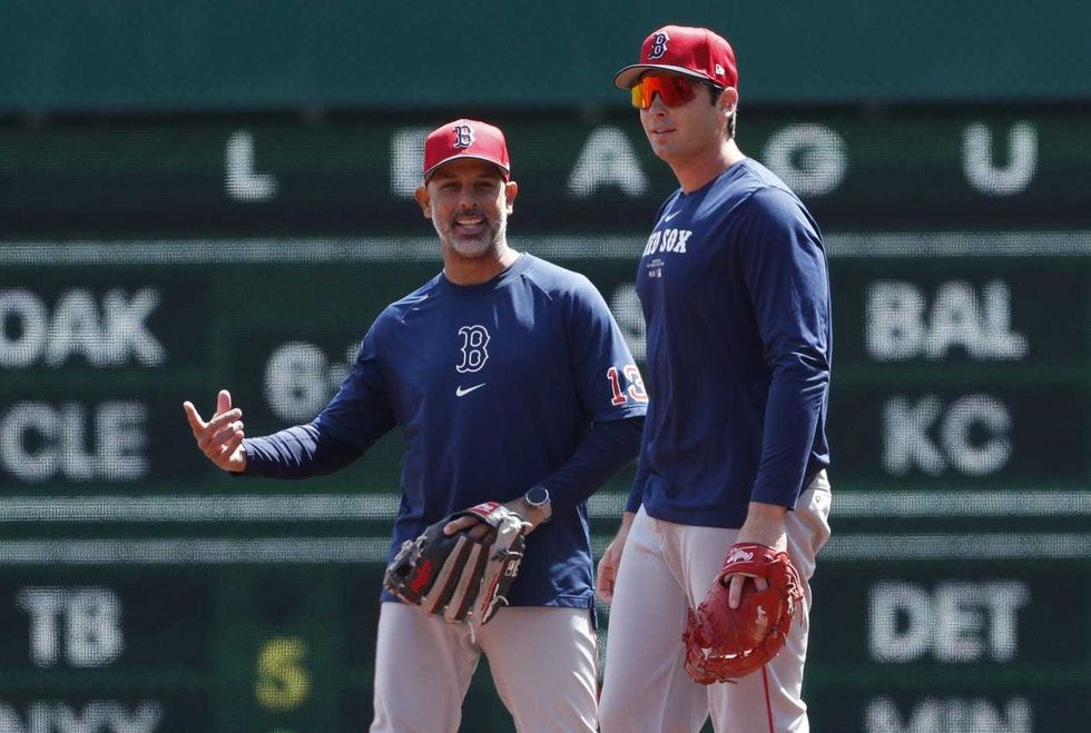 Alex Cora and Triston Casas