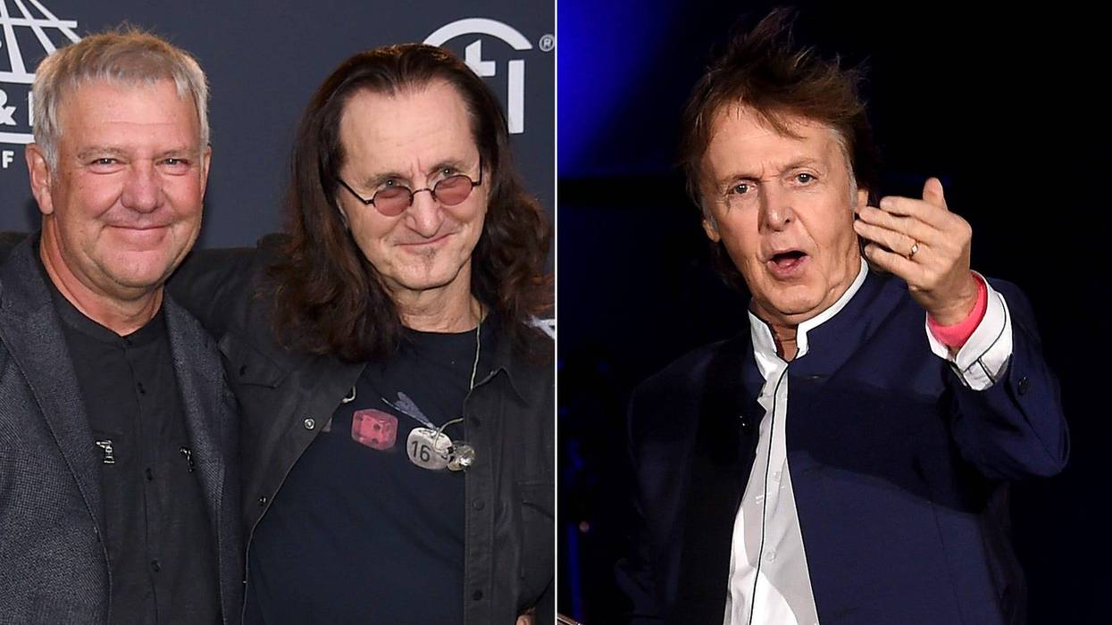 Alex Lifeson and Geddy Lee, Paul McCartney