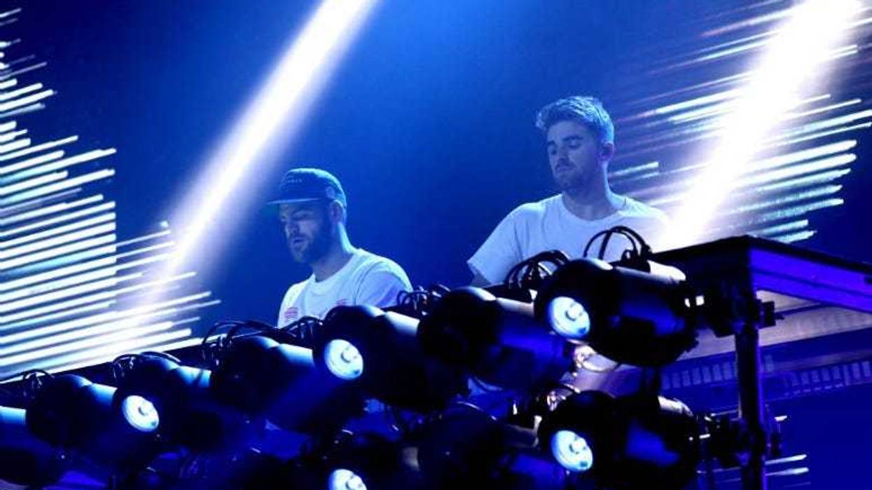 Alex Pall and Andrew Taggart of The Chainsmokers perform live