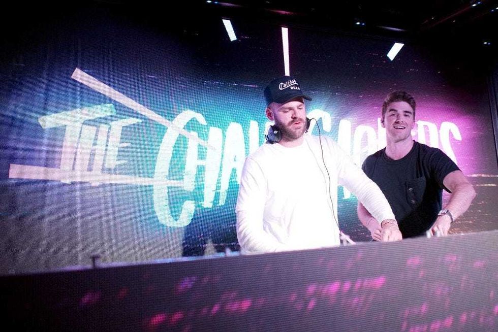 Alex Pall (L) and Andrew Taggart of The Chainsmokers