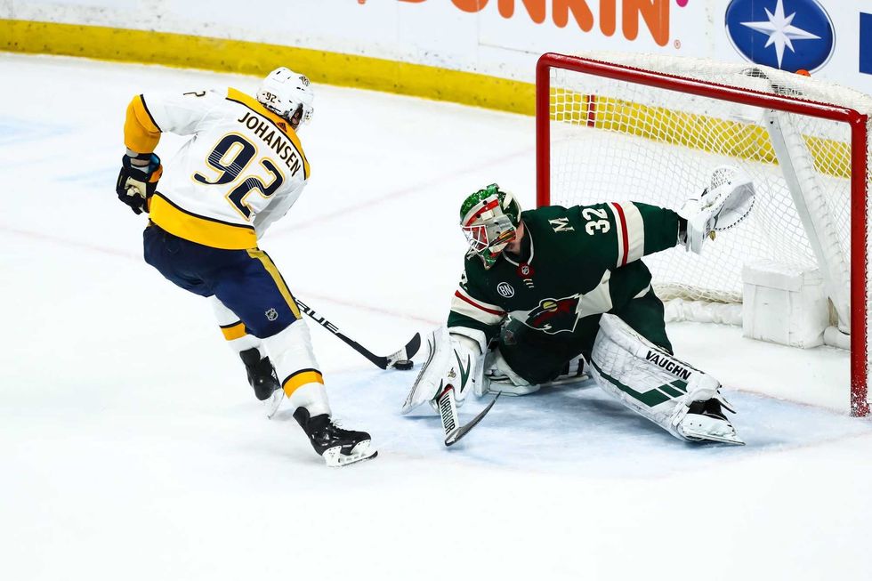 Wild's winning streak stopped by Nashville in shootout