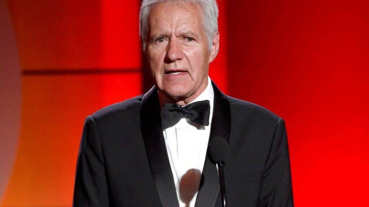 Alex Trebek speaks at the 44th annual Daytime Emmy Awards