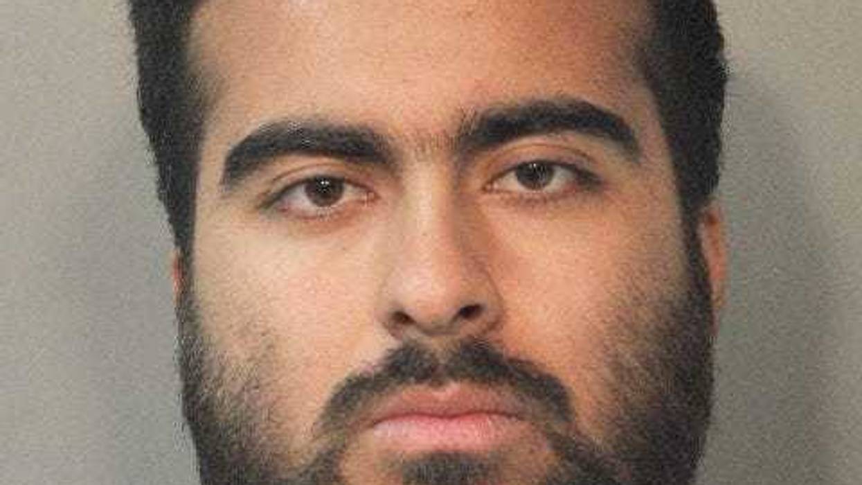 Ali Aoun, 24, of Lynbrook became combative and headbutted the AMT