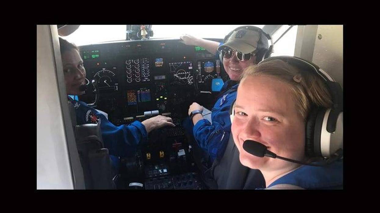 All-female crew crew tracks Dorian for NOAA