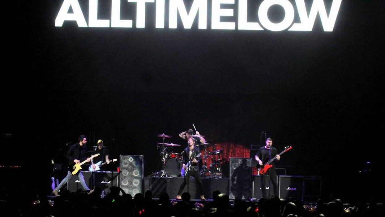 All Time Low performs onstage during 93.3 FLZ's Jingle Ball 2017 at Amalie Arena on December 16, 2017 in Tampa, Florida.