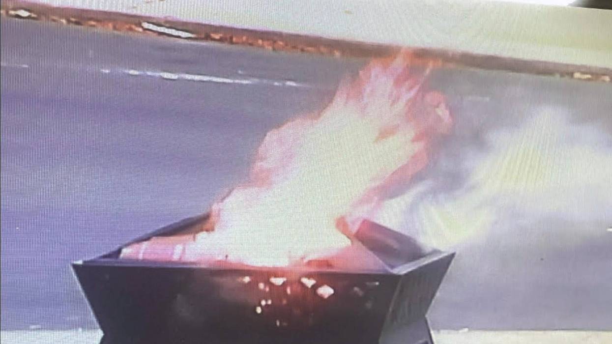 Alleged bonfire at Hollywood Casino at Greektown