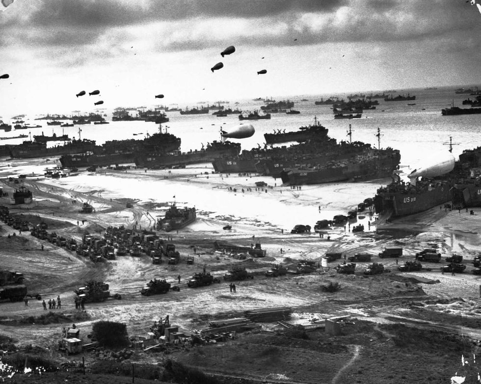 Allied forces secured the beaches at Normandy