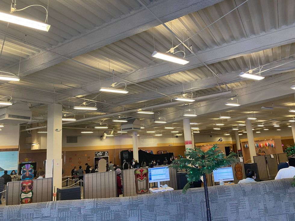 Aloha Roller Rink in East San Jose has transformed into a mass COVID-19 vaccination site.