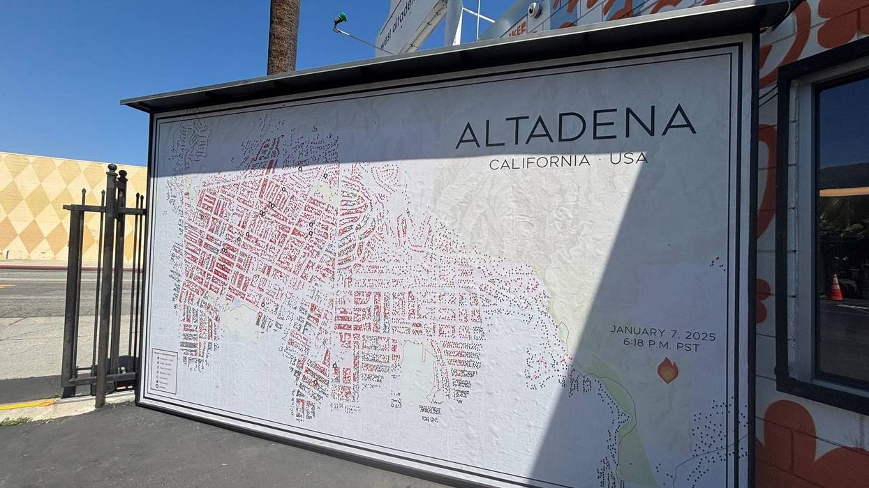 Altadena fire map