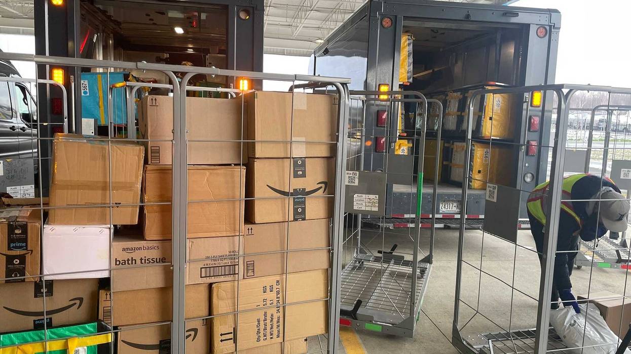 Amazon delivery trucks